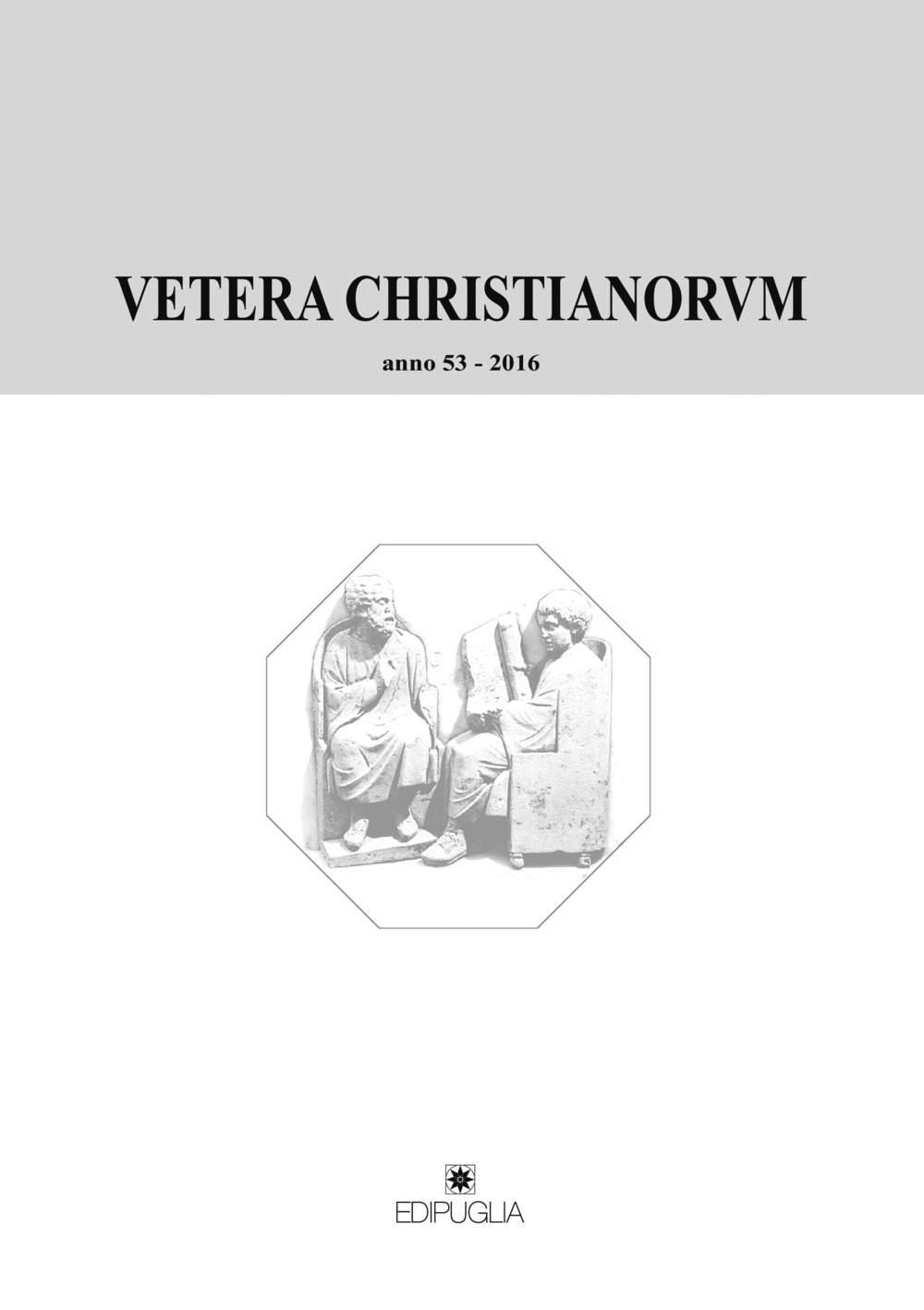 Vetera christianorum. Rivista del Dipartimento di studi classici e cristiani dell'Università degli studi di Bari. Vol. 53