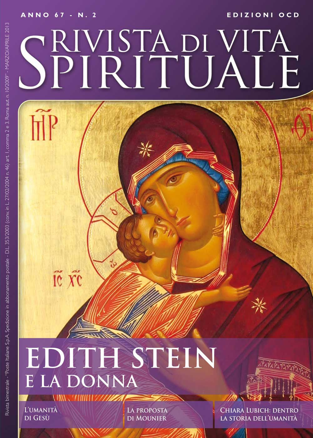 Rivista di vita spirituale. Vol. 2: Edith Stein e la donna