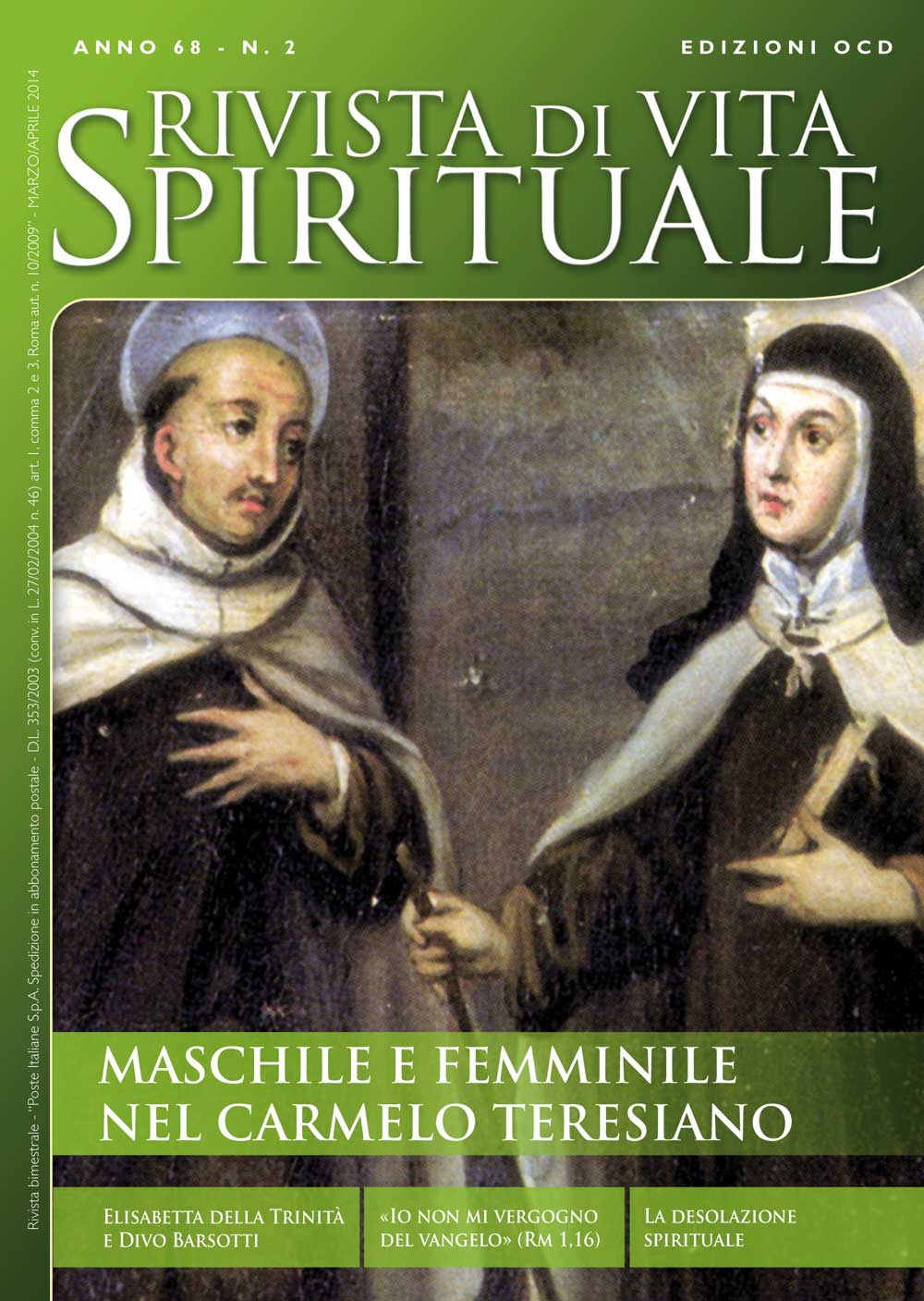 Rivista di vita spirituale. Vol. 2: Maschile e femminile nel Carmelo teresiano