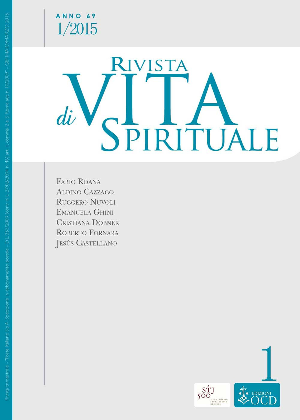 Rivista di vita spirituale. Vol. 1