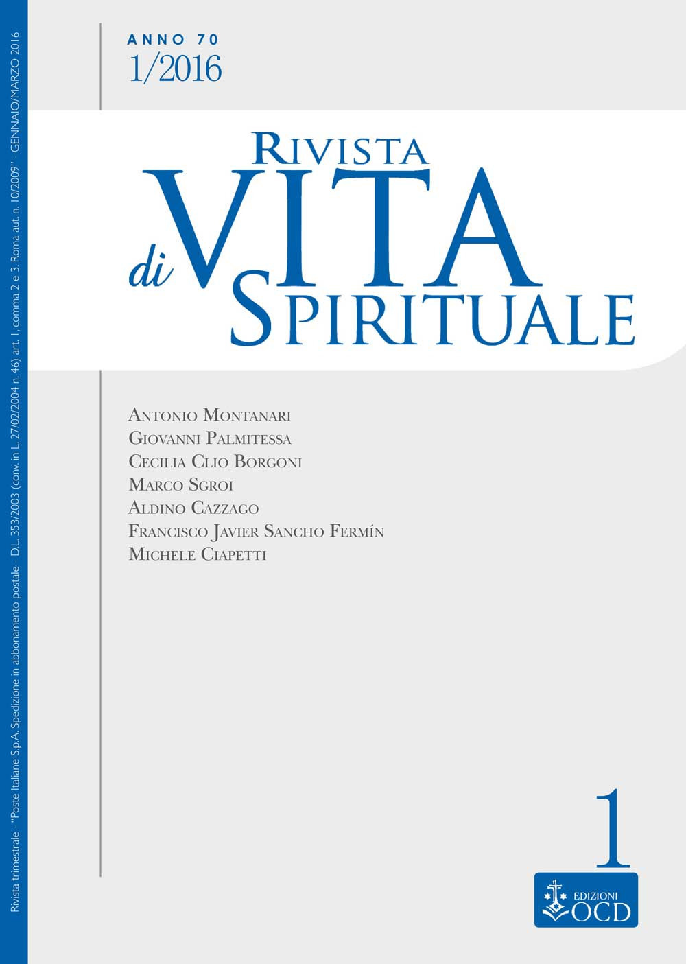 Rivista di vita spirituale. Vol. 1
