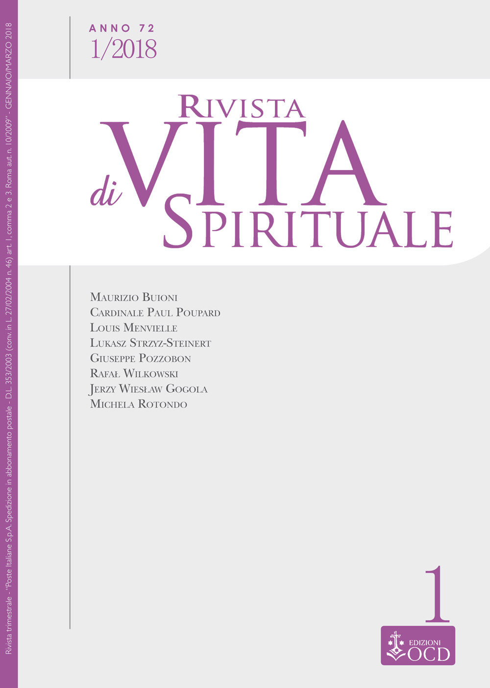 Rivista di vita spirituale. Vol. 1