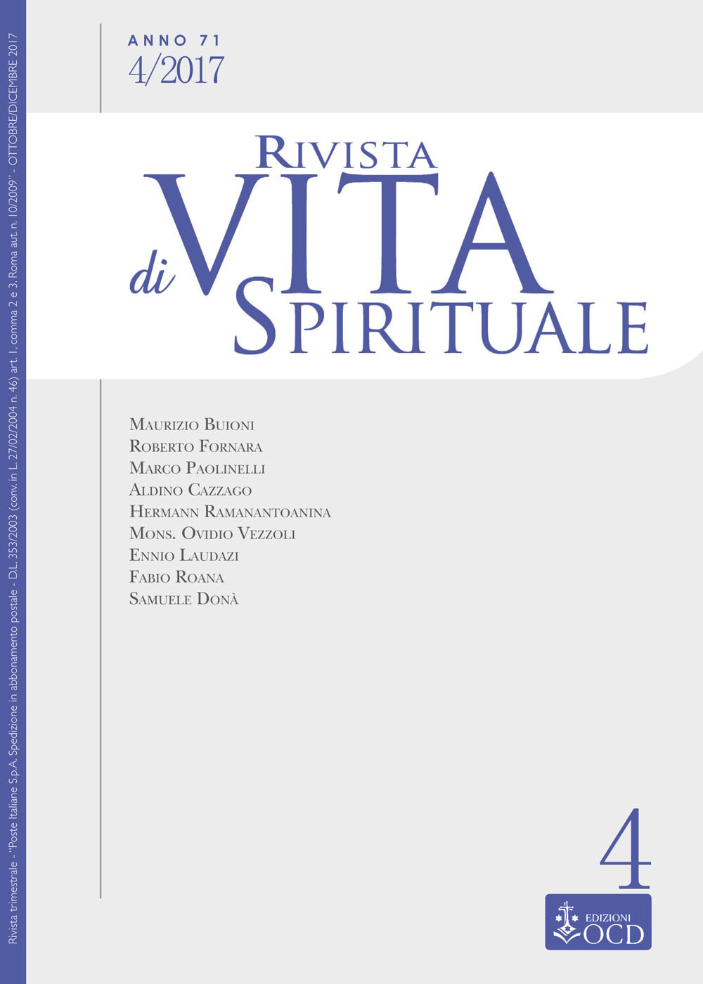 Rivista di vita spirituale. Vol. 4