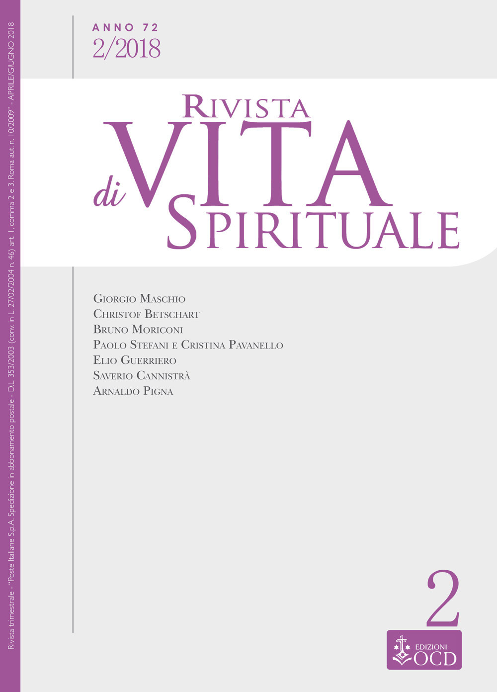 Rivista di vita spirituale. Vol. 2