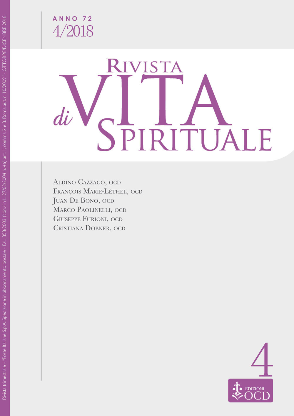 Rivista di vita spirituale. Vol. 4