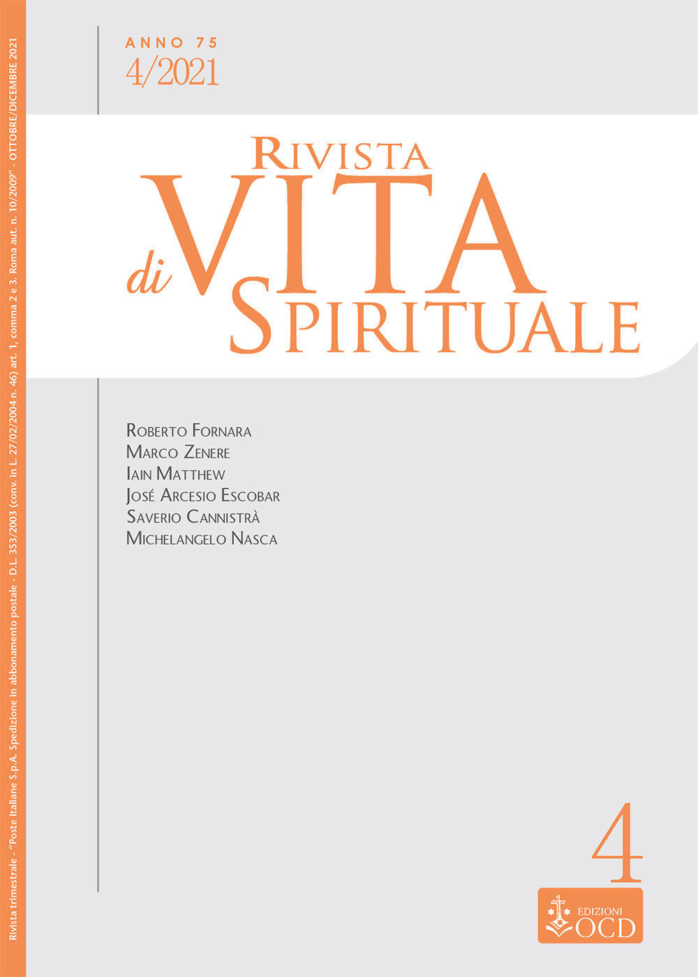 Rivista di vita spirituale. Vol. 4