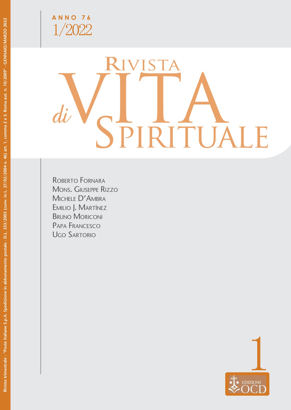 Rivista di vita spirituale. Vol. 1
