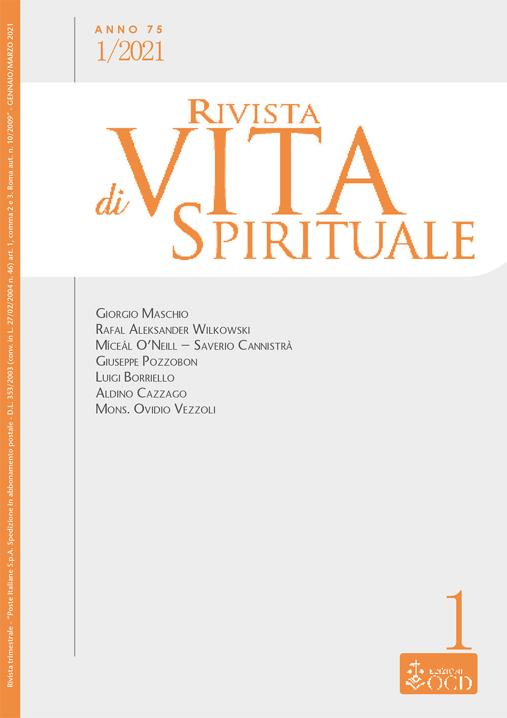 Rivista di vita spirituale. Vol. 1