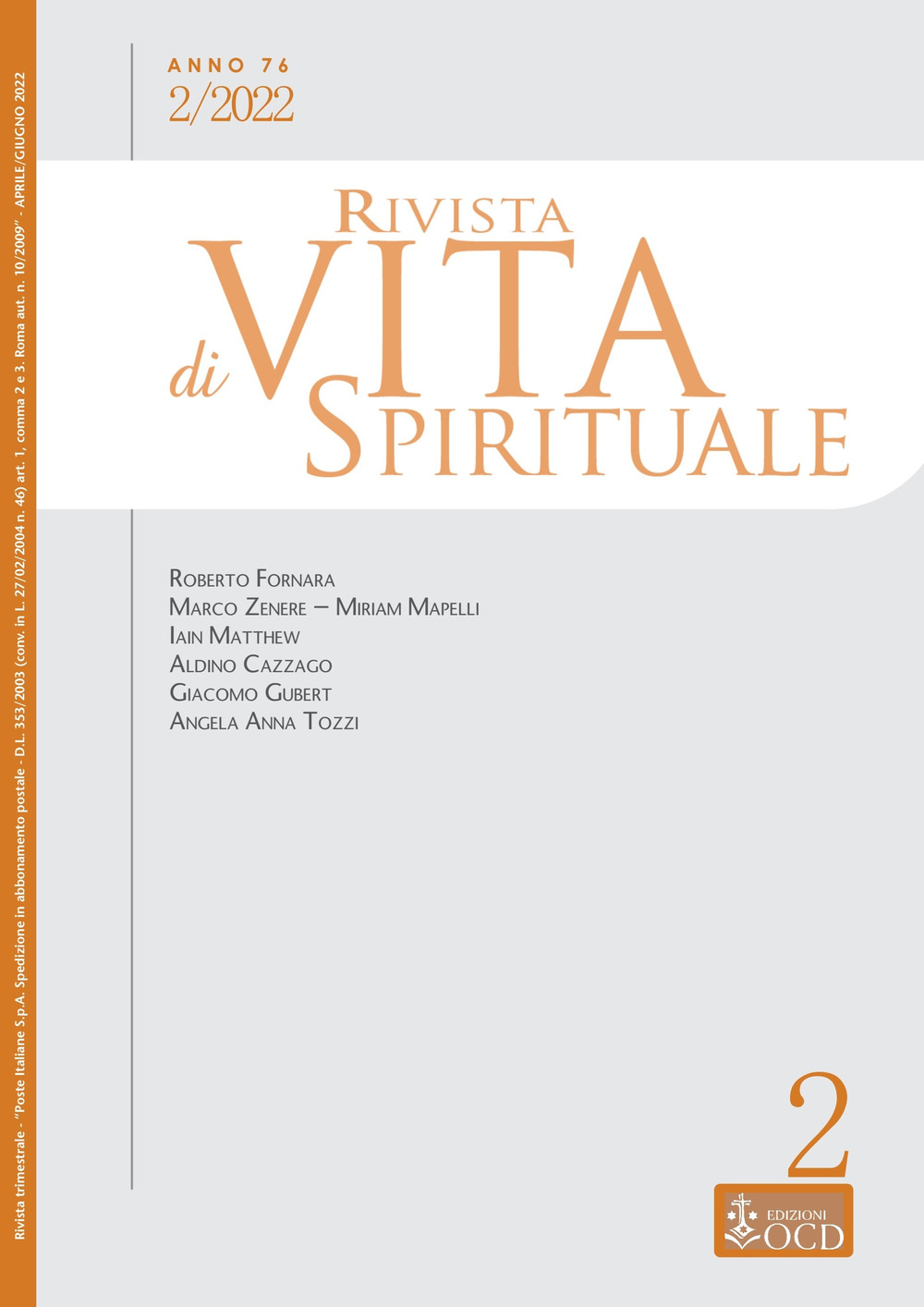 Rivista di vita spirituale. Vol. 2