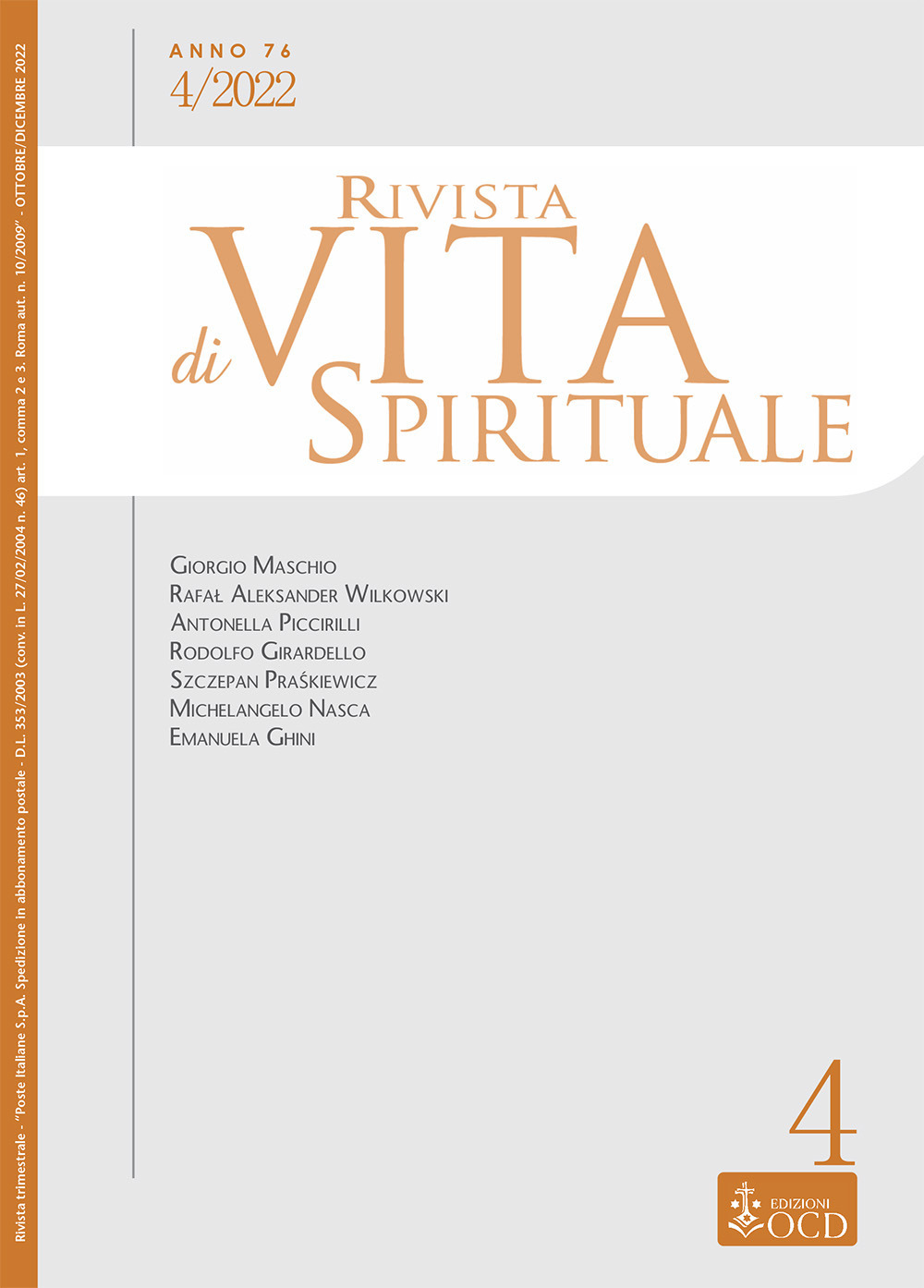 Rivista di vita spirituale. Vol. 4