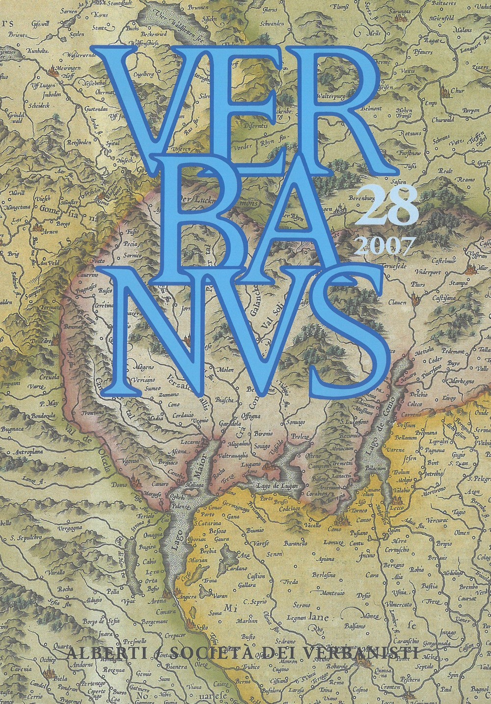 Verbanus. Rassegna per la cultura, l'arte, la storia del lago. Vol. 28