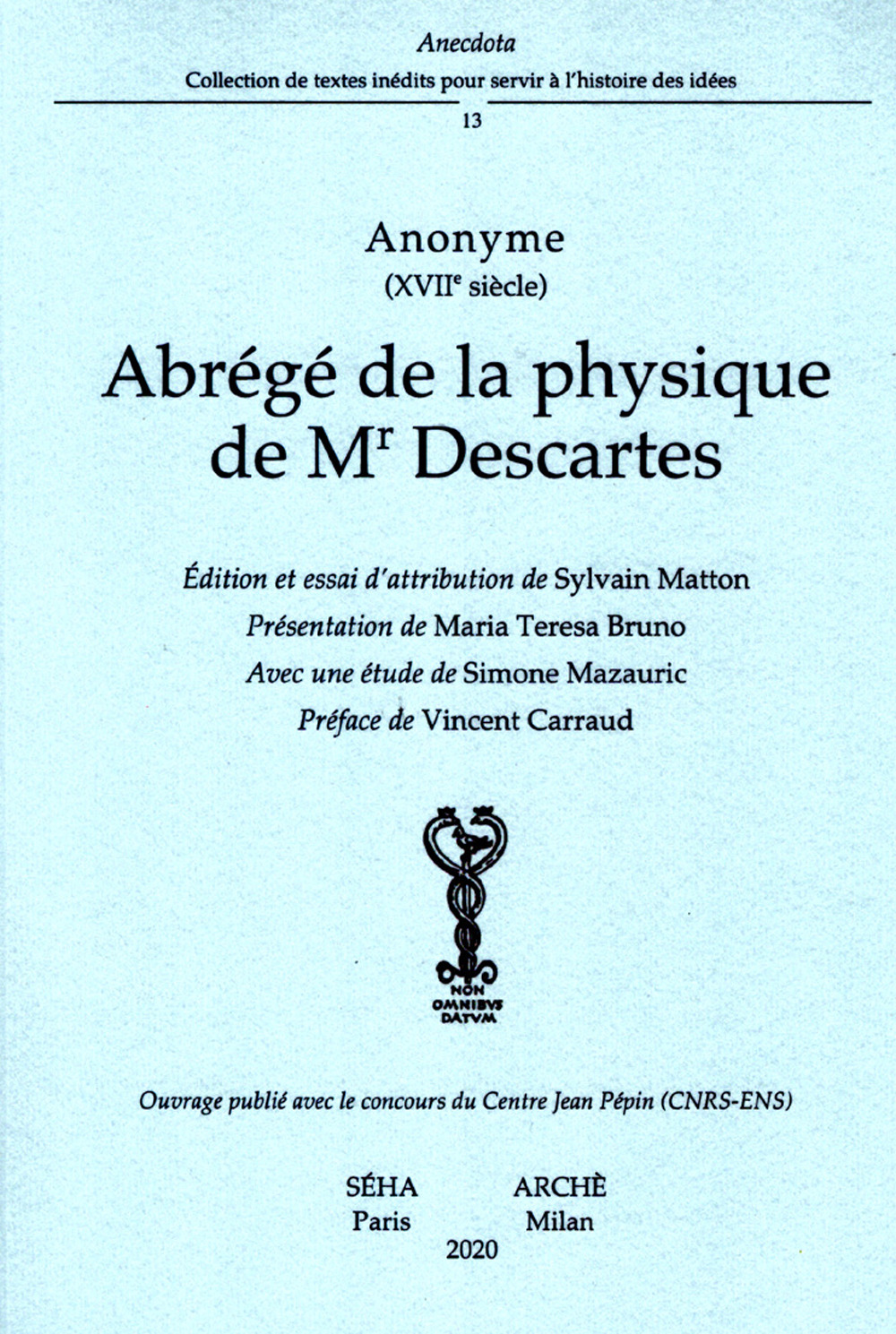 Abrégé de la physique de Mr Descartes