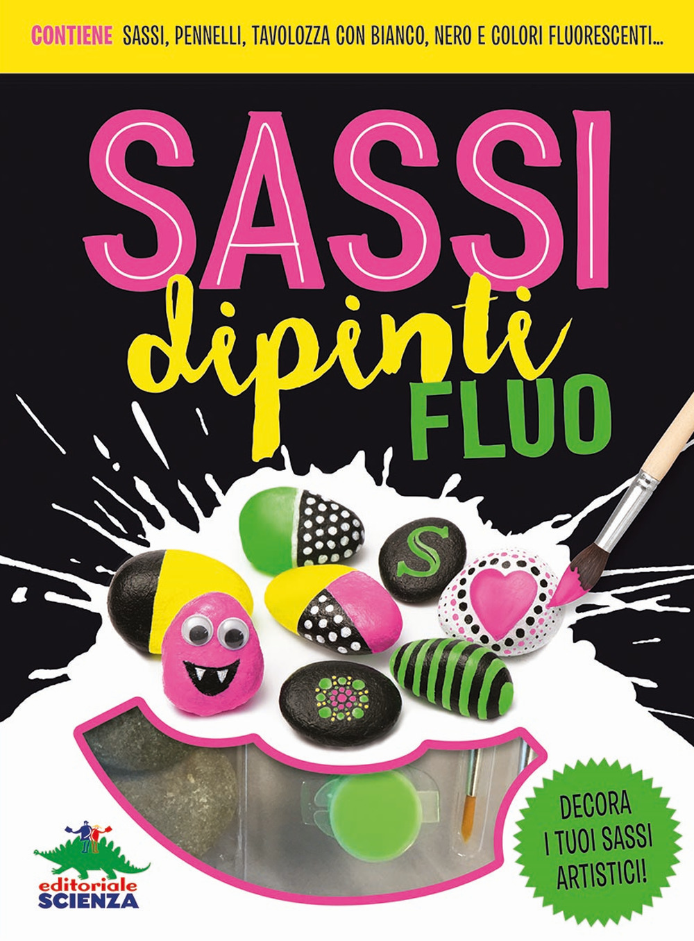 Sassi dipinti fluo