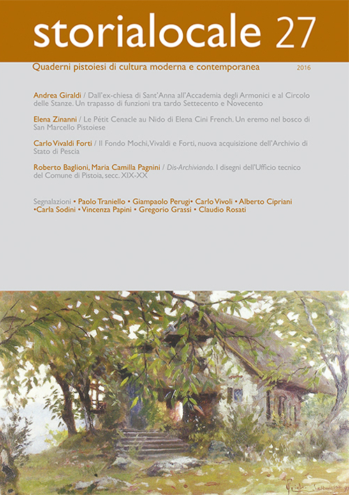 Storialocale. Quaderni pistoiesi di cultura moderna e contemporanea. Vol. 27