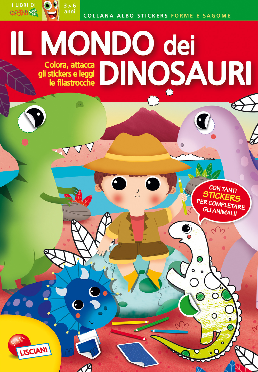 Il mondo dei dinosauri. Con adesivi