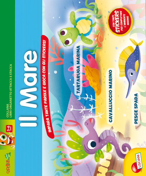 Il mare. Impara tante parole e gioca con gli stickers!. Con adesivi