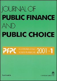Journal of public finance and public choice. Economia delle scelte pubbliche. Vol. 1