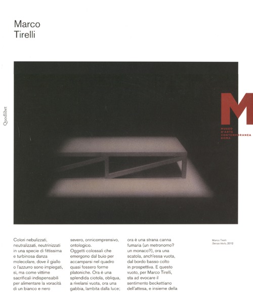 Marco Tirelli. Catalogo della mostra (Roma, 30 marzo-15 maggio 2012). Ediz. italiana e inglese