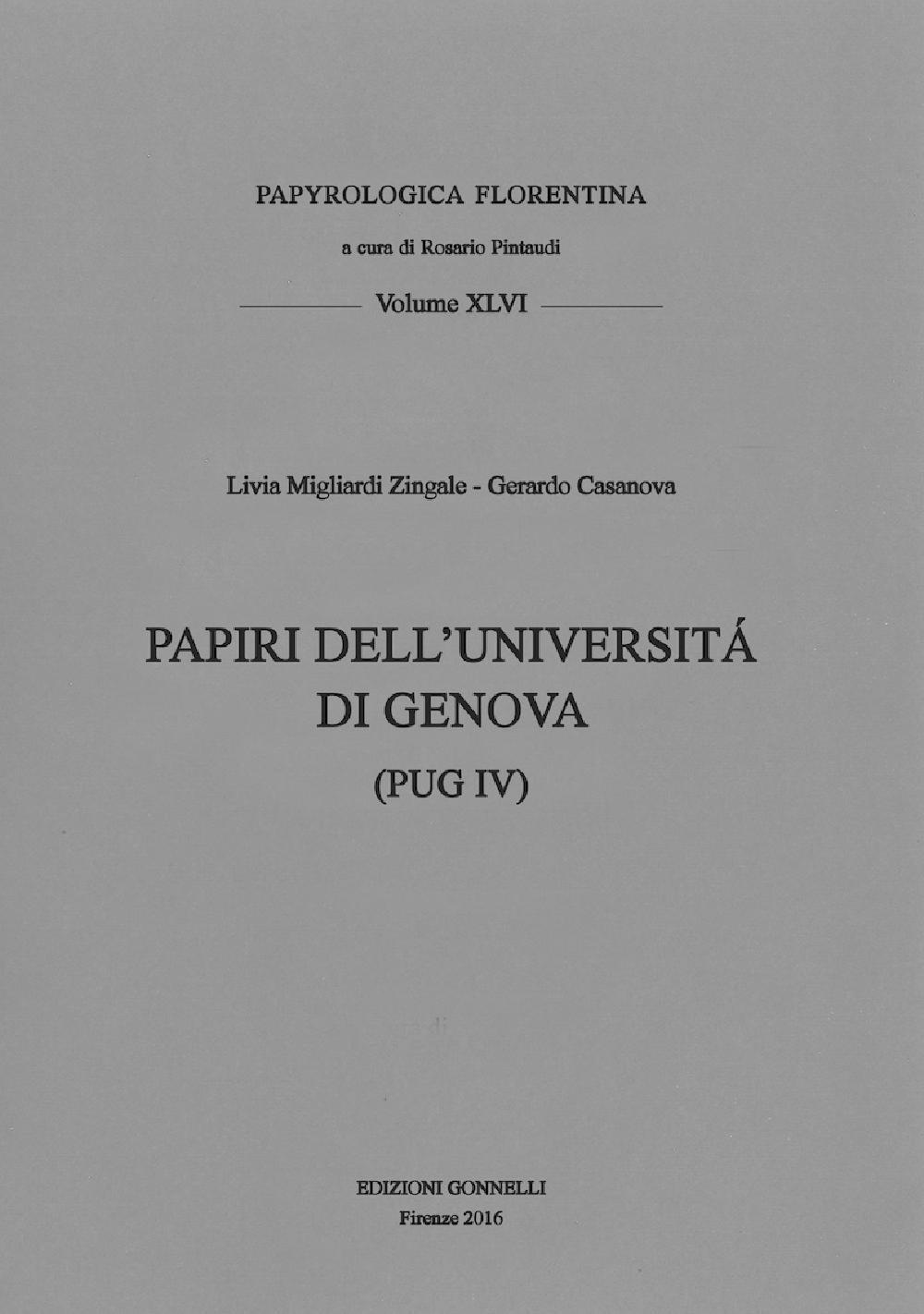 Papiri dell'Università di Genova (PUG IV)
