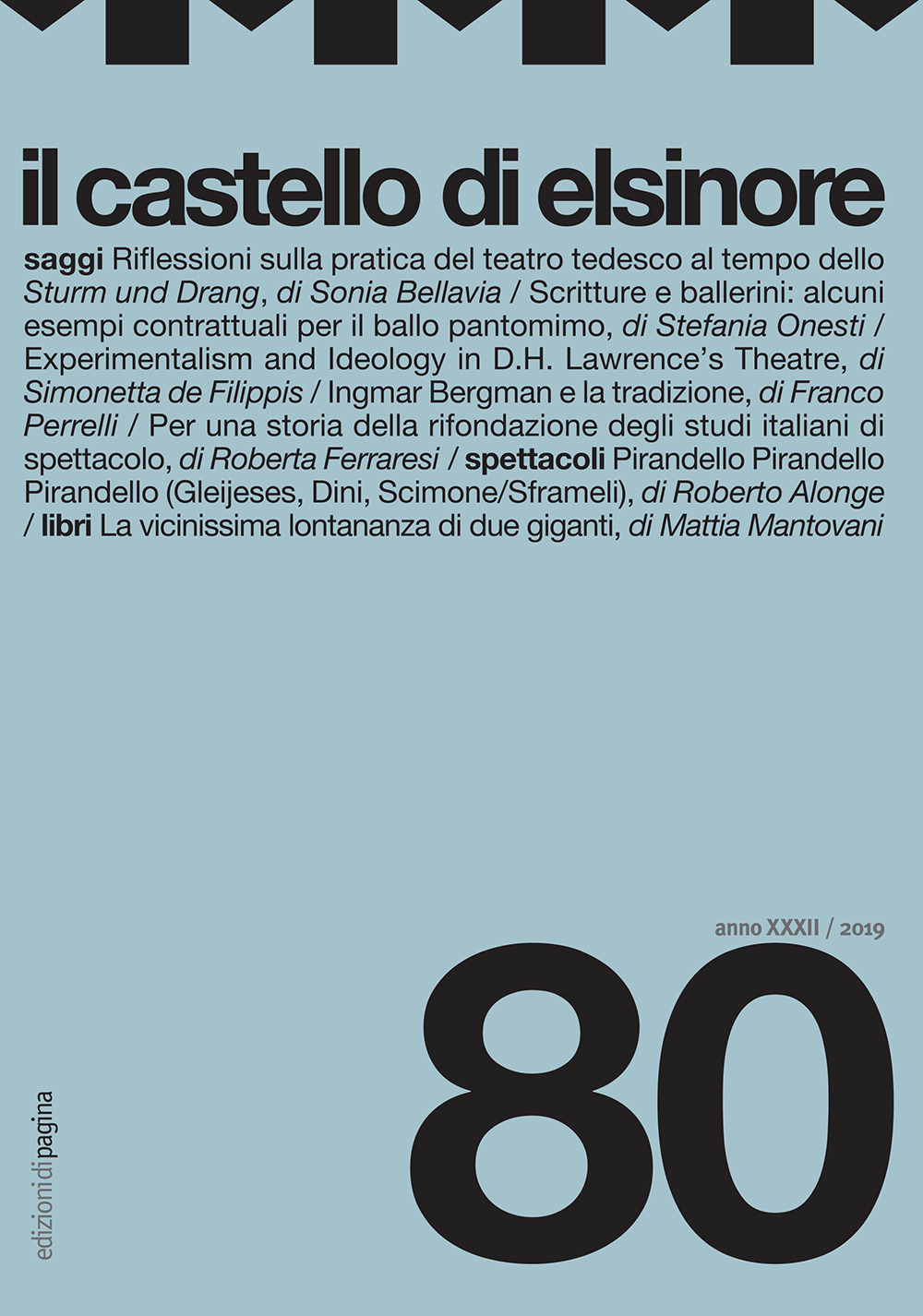 Il castello di Elsinore. Vol. 80