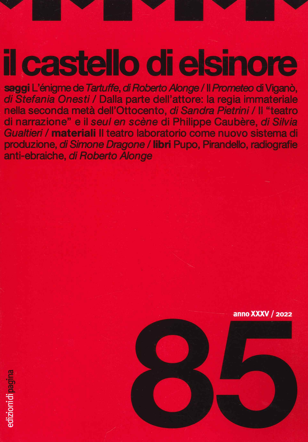 Il castello di Elsinore. Vol. 85