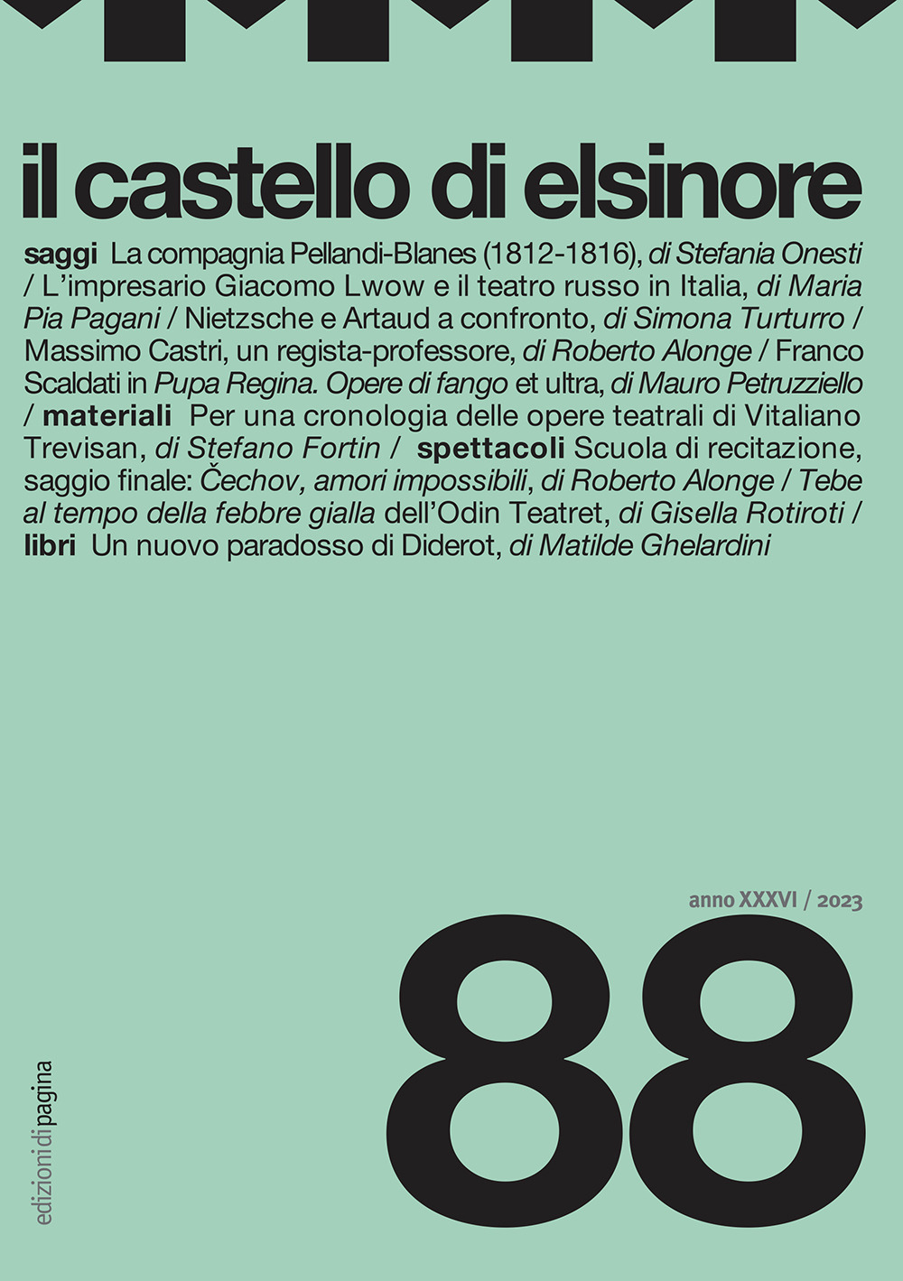 Il castello di Elsinore. Vol. 88
