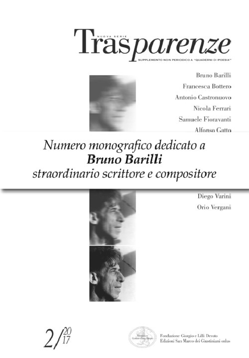 Trasparenze. Vol. 2: Dedicato a Bruno Barilli (1880-1952), scrittore, giornalista, musicista, musicologo, critico teatrale e cinematografico