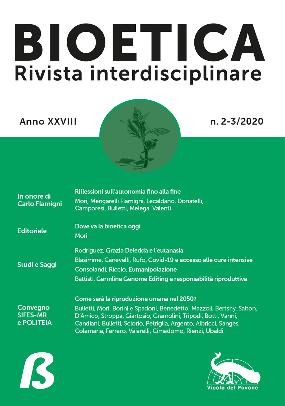 Bioetica. Rivista interdisciplinare. Vol. 2-3