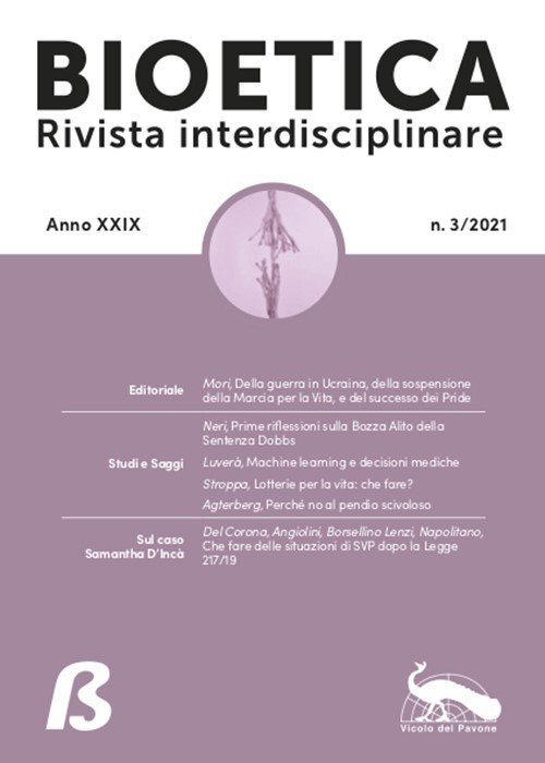 Bioetica. Rivista interdisciplinare. Vol. 3