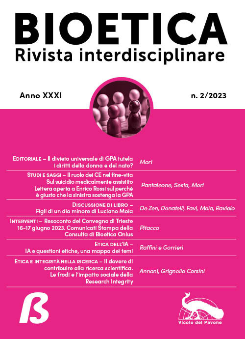 Bioetica. Rivista interdisciplinare. Vol. 2