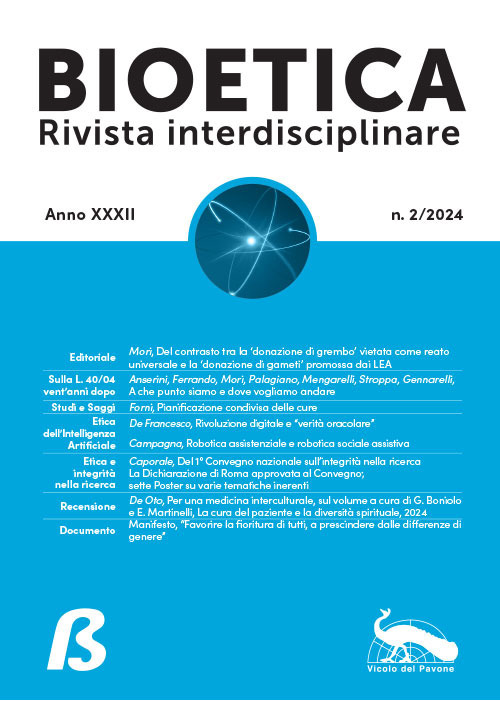 Bioetica. Rivista interdisciplinare. Vol. 2