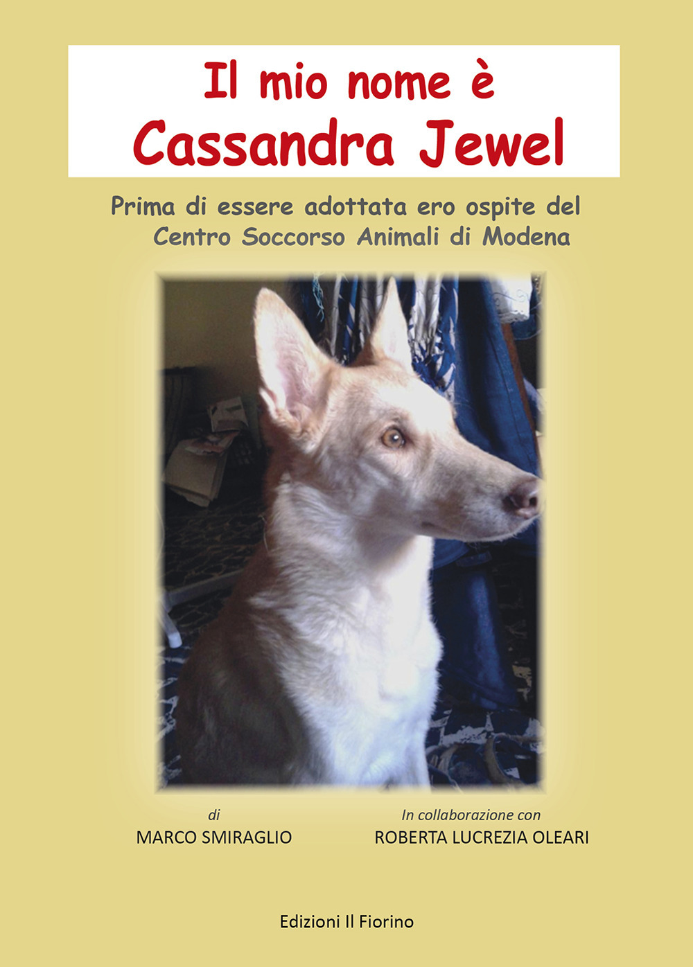 Il mio nome è Cassandra Jewel. Prima di essere adottata ero ospite del Centro Soccorso Animali di Modena