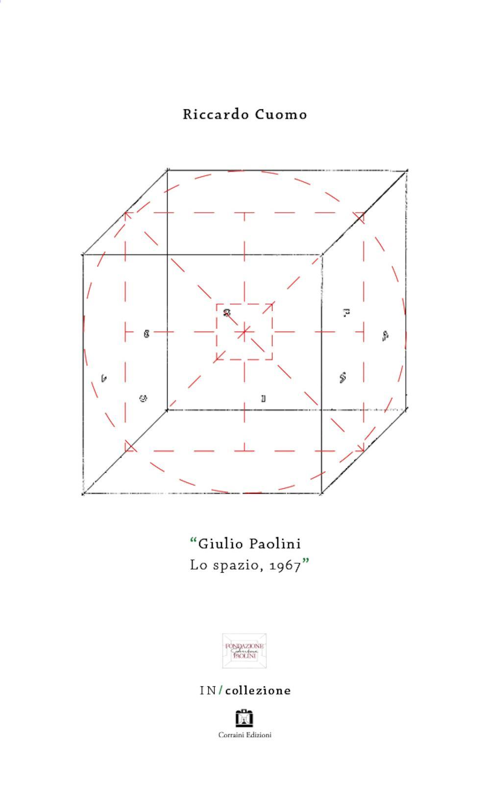 «Giulio Paolini, Lo spazio,1967». Testo inglese a fronte