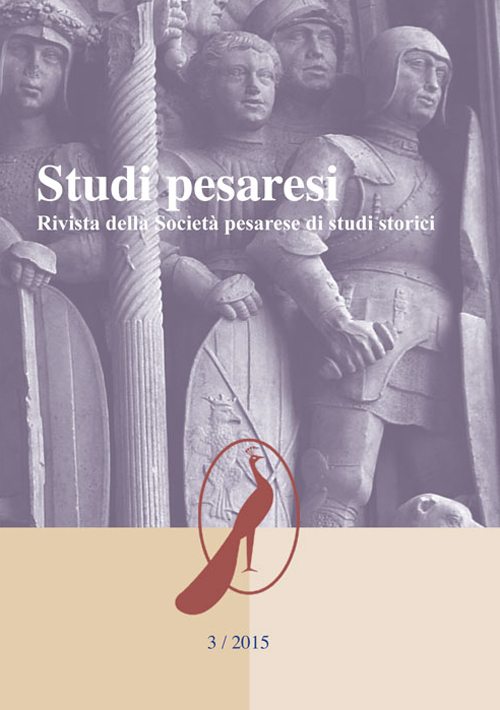 Studi pesaresi. Rivista della Società pesarese di studi storici. Vol. 3