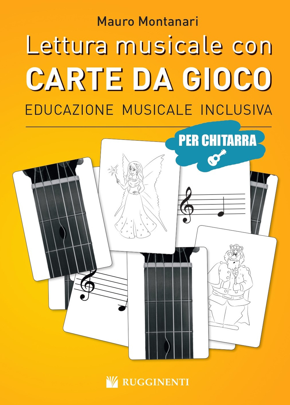 Lettura musicale con carte da gioco per chitarra