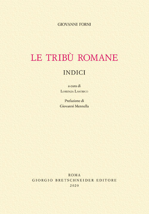 Le tribù Romane. Indici