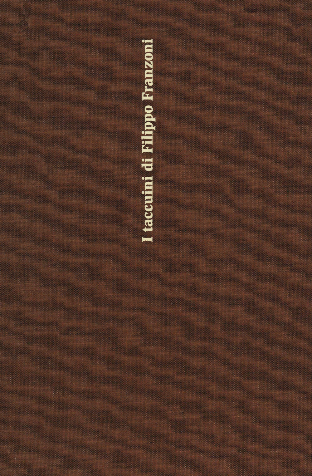 I taccuini di Filippo Franzoni