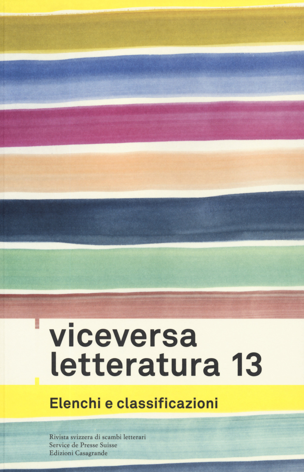 Viceversa. Letteratura. Vol. 13: Elenchi e classificazioni