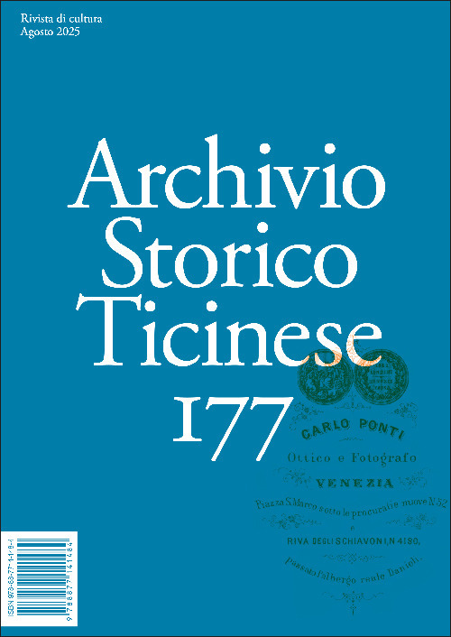 Archivio storico ticinese. Vol. 177
