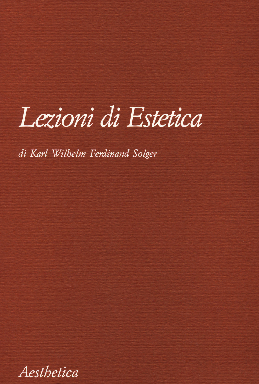 Lezioni di estetica