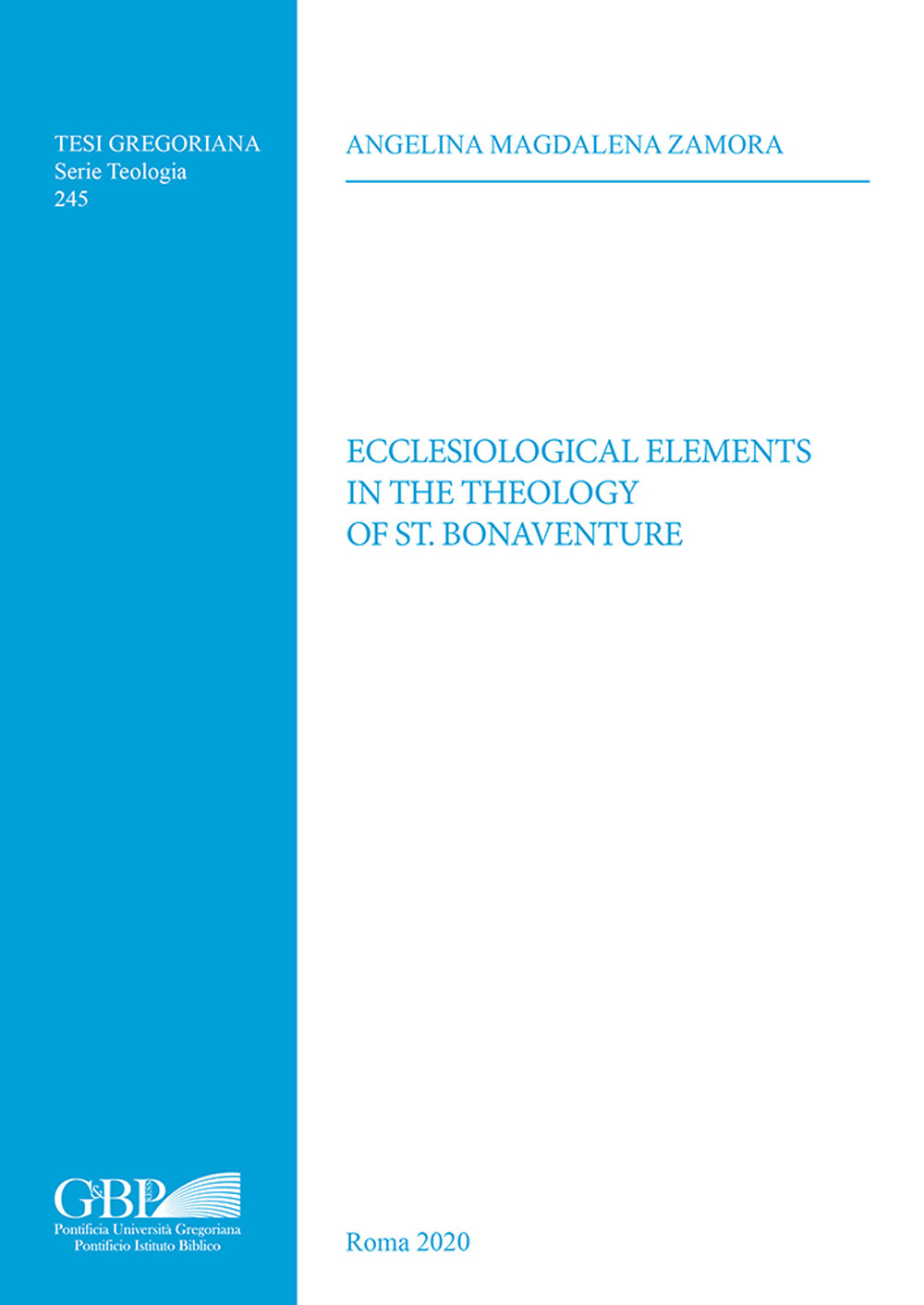 Ecclesiological elements in the theology of St. Bonaventura