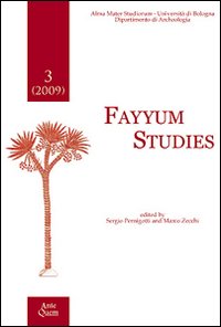 Fayyum Studies (2009). Vol. 3