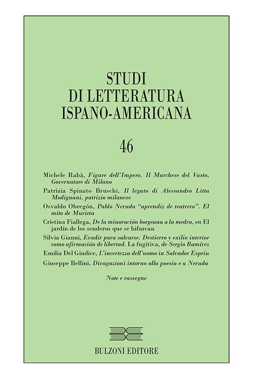 Studi di letteratura ispano-americana. Vol. 46