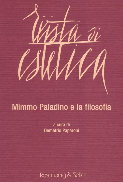 Rivista di estetica. Vol. 55: Mimmo Paladino e la filosofia