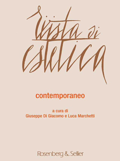 Rivista di estetica. Vol. 61: Contemporaneo. Arti visive, musica, architettura