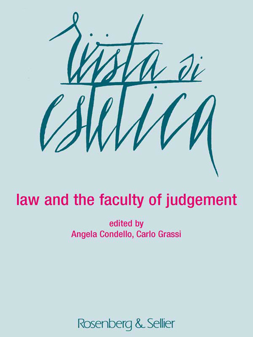 Rivista di estetica. Vol. 65: Law and the faculty of judgemen