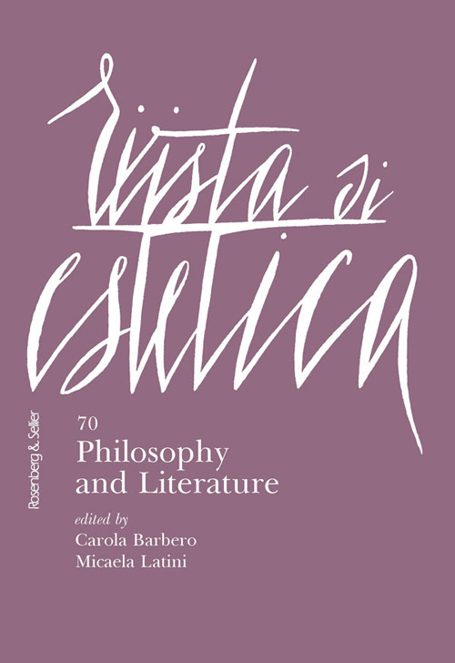 Rivista di estetica. Vol. 70: Philosophy and Literature
