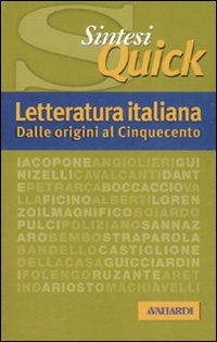Letteratura italiana. Dalle origini al Cinquecento