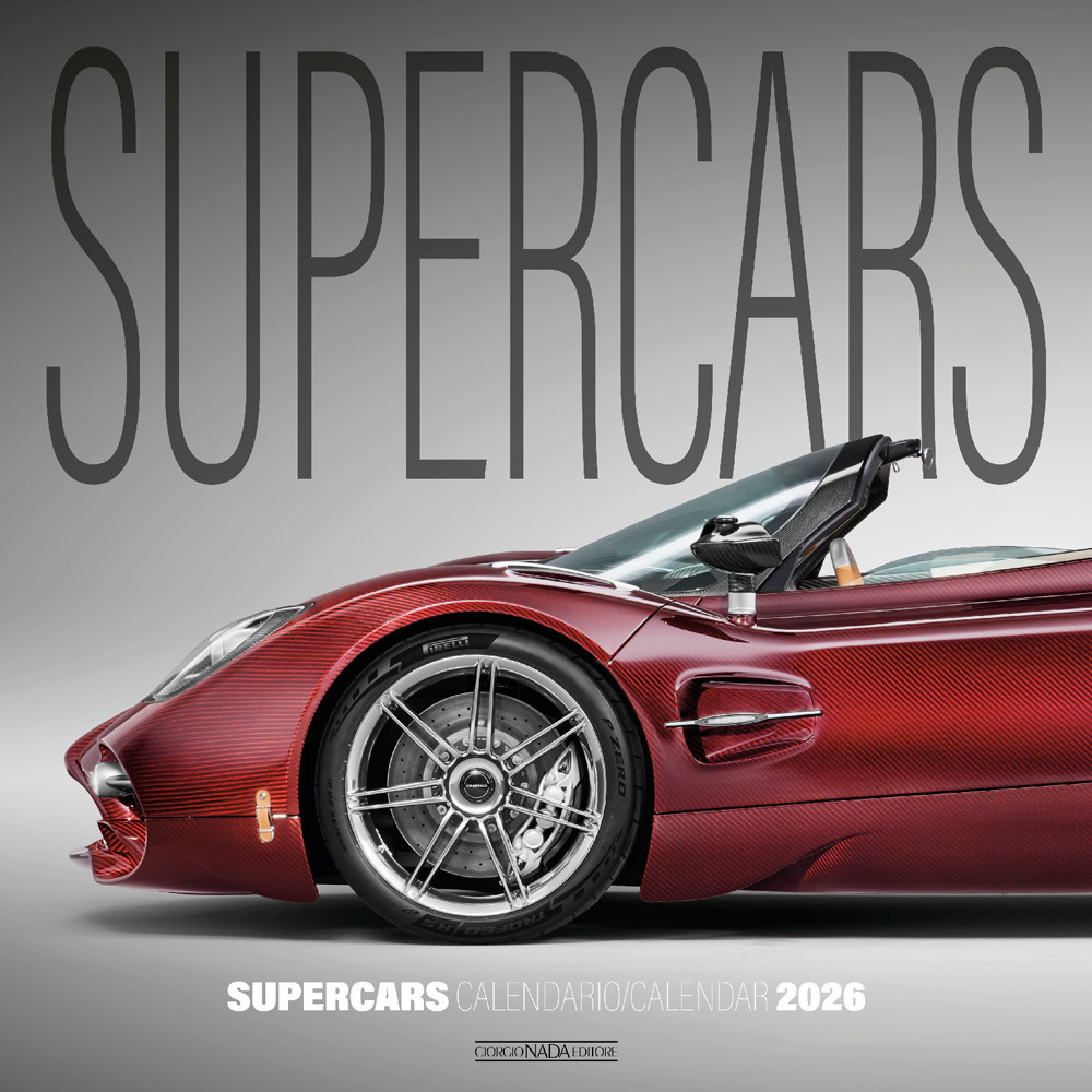 Supercars calendario 2026 da parete. Ediz. italiana e inglese
