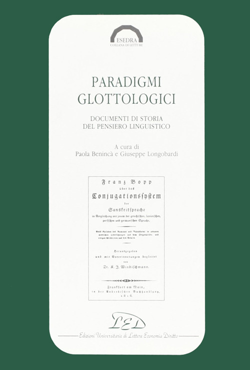 Paradigmi glottologici. Documenti di storia del pensiero linguistico